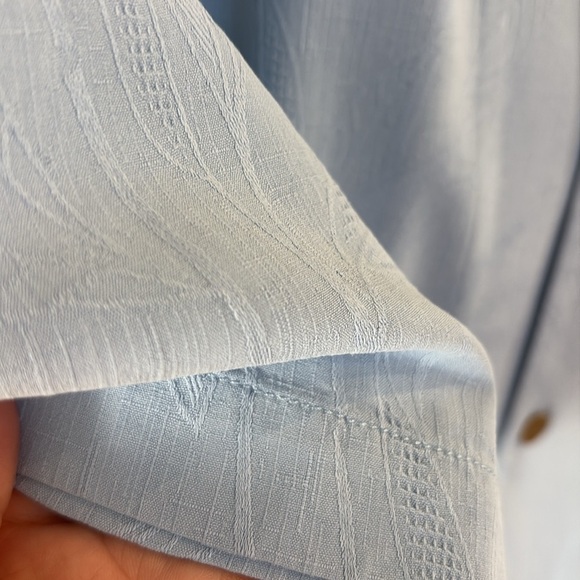 Tommy Bahama original fit light Blue SILK camp shirt button down short sleeve XL - Picture 7 of 12